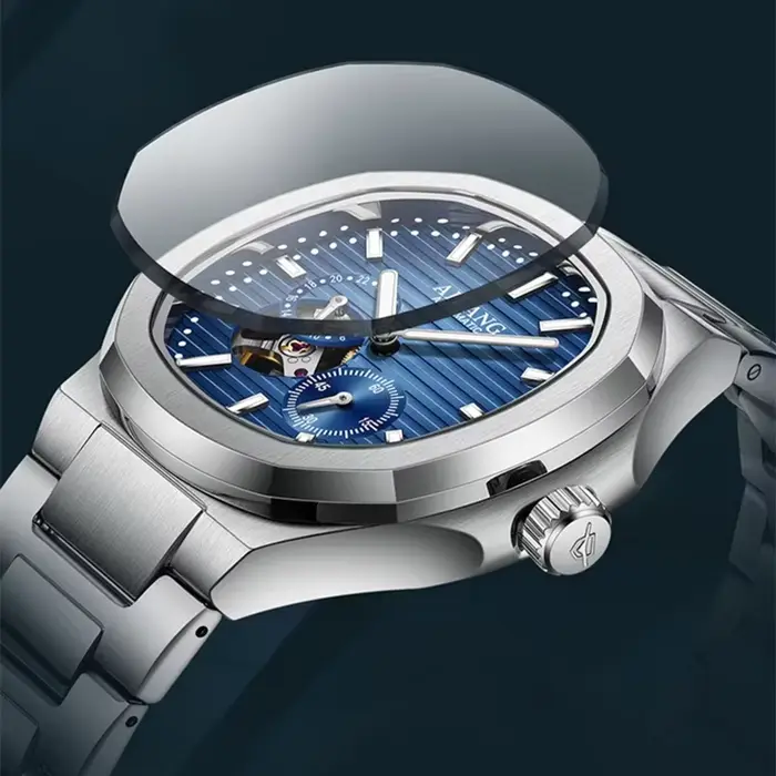 AILANG PROMOTION Montre Homme Mécanique Automatique Squelette Étanche en Acier Inoxydable pour Affaires