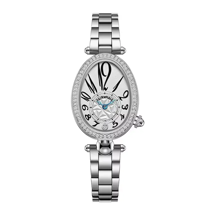 Montre à quartz élégante pour femmes Mark Fairwhale 3610, mode, étanche, bracelet en acier inoxydabl