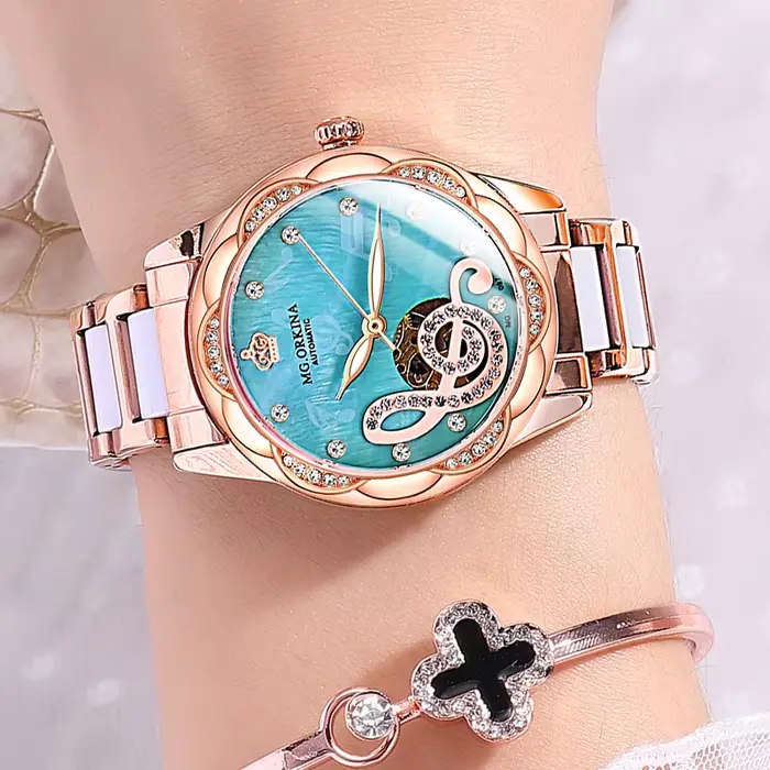 ORKINA nouvelle marque de luxe femmes montres mécaniques automatiques dames Montre Reloj Mujer