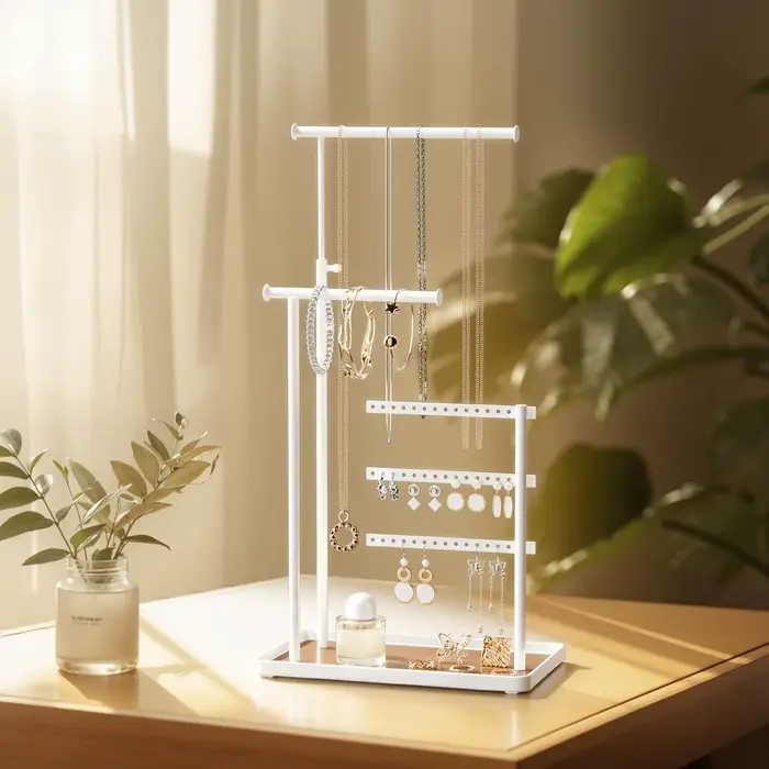 Porte-bijoux organisateur support réglable haut 17.5 "(Max) cadeau pour femmes