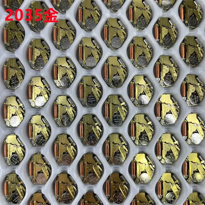 Miyota Super 2035 Mouvement à quartz japonais Montre à trois aiguilles dorée 2035 - Engrenages métalliques durables Meilleur rendement des coûts