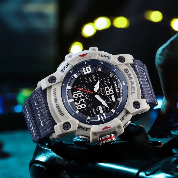 Montre SMAEL 8117 résistante à l'eau 50M ( ) avec alarme
