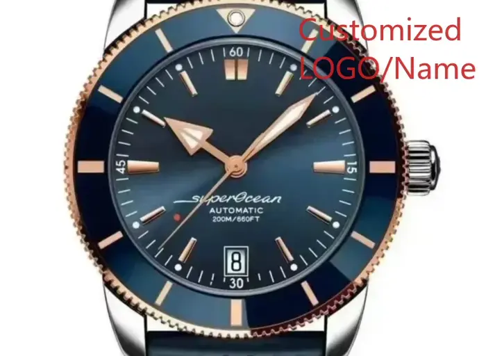 Montre Superocean Personnalisable Automatique Pour Homme Résistante À L'Eau Occasions Spéciales Sportives Soirées Chic