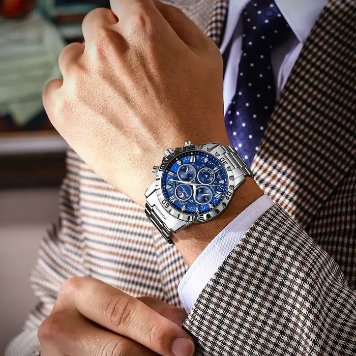 Montre de sport à quartz de luxe pour homme