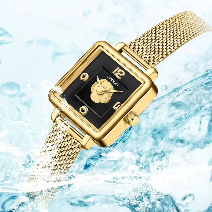 Montres pour femmes pour femme en acier inoxydable dames montre minimaliste fille horloge en plein air voyage