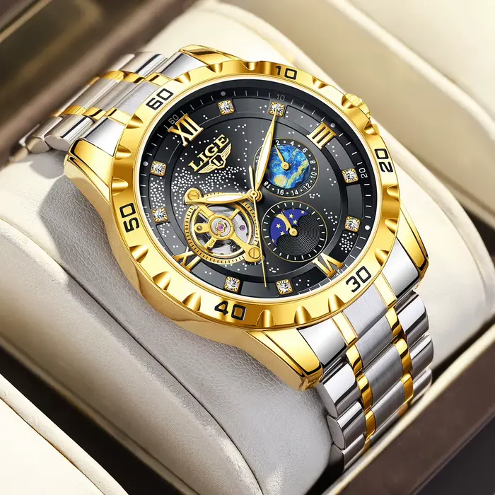 Montre mécanique LIGE pour homme