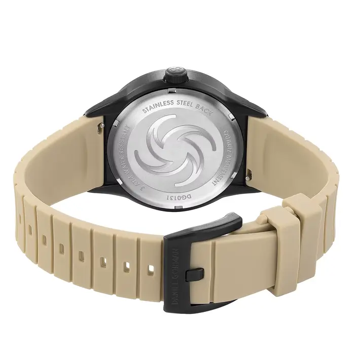 Montre à bille magnétique Daniel Gorman édition limitée pour hommes design science fiction affichage rotatif résistance à l'eau silicone bracelet laiton boîtier quartz
