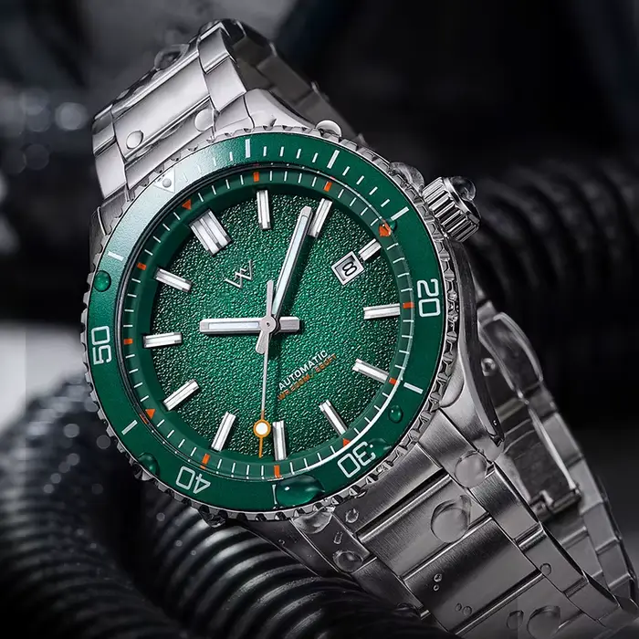 WM montre montre de plongée automatique montres mécaniques homme montre de plongée saphir acier inoxydable plongeur Welly Merck montre-bracelet WM046