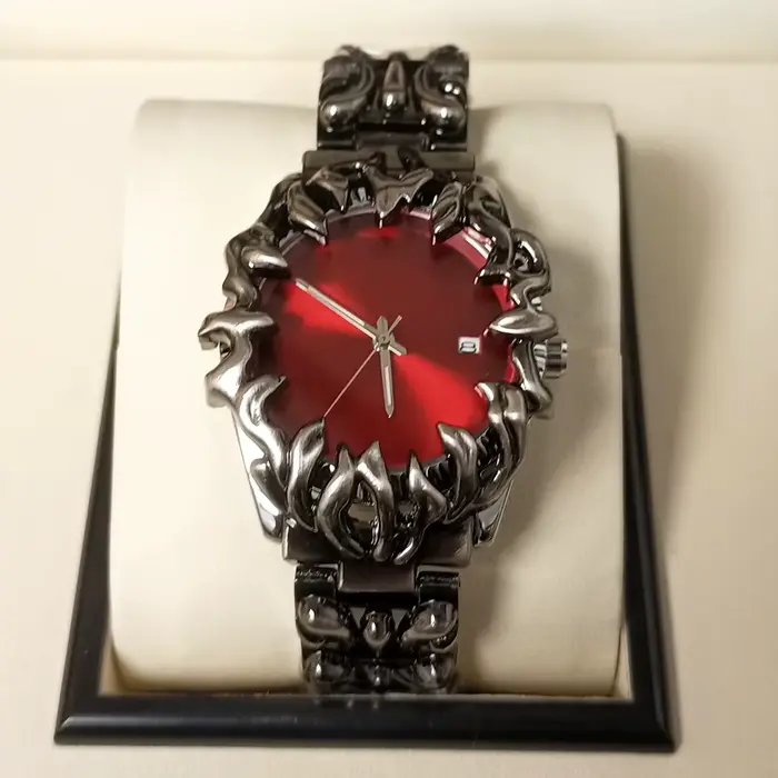 Montre pour hommes classique griffe albâtre montres Y2K calendrier