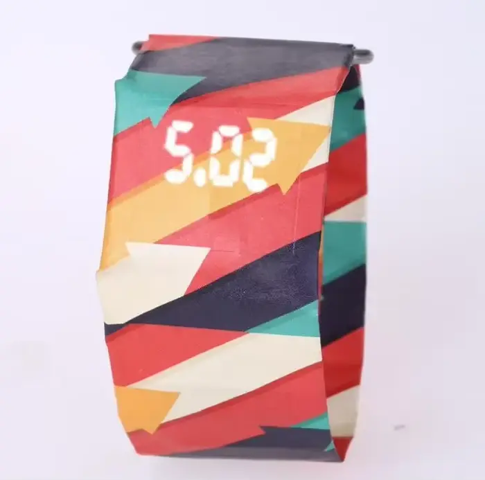 2020 Reloj Hombre hommes montres papier créatif Led montre numérique étanche
