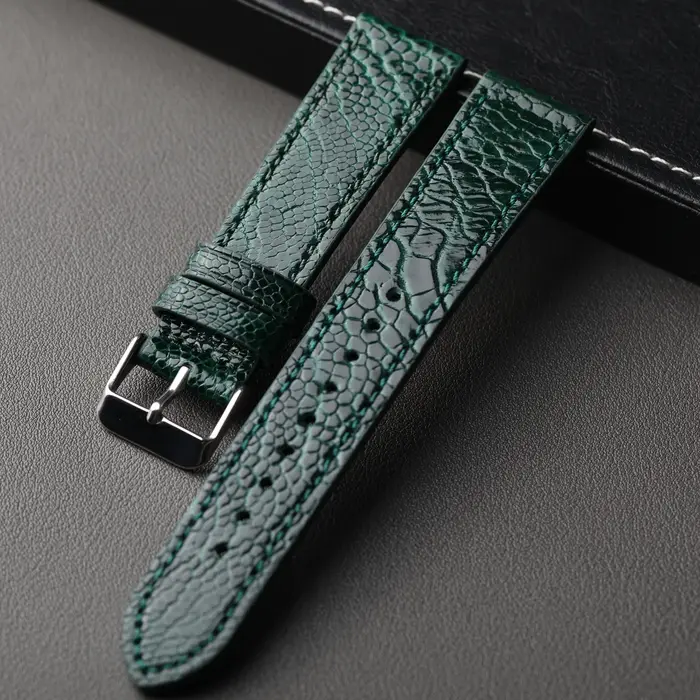 Bracelet en cuir pied d'autruche Raystray unique pour homme et femme occasions spéciales robuste et élégant