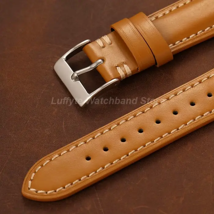 Bracelet de montre vintage en cuir véritable 20mm 22mm pour hommes et femmes accessoire élégant pour occasions spéciales polyvalent robuste et durable