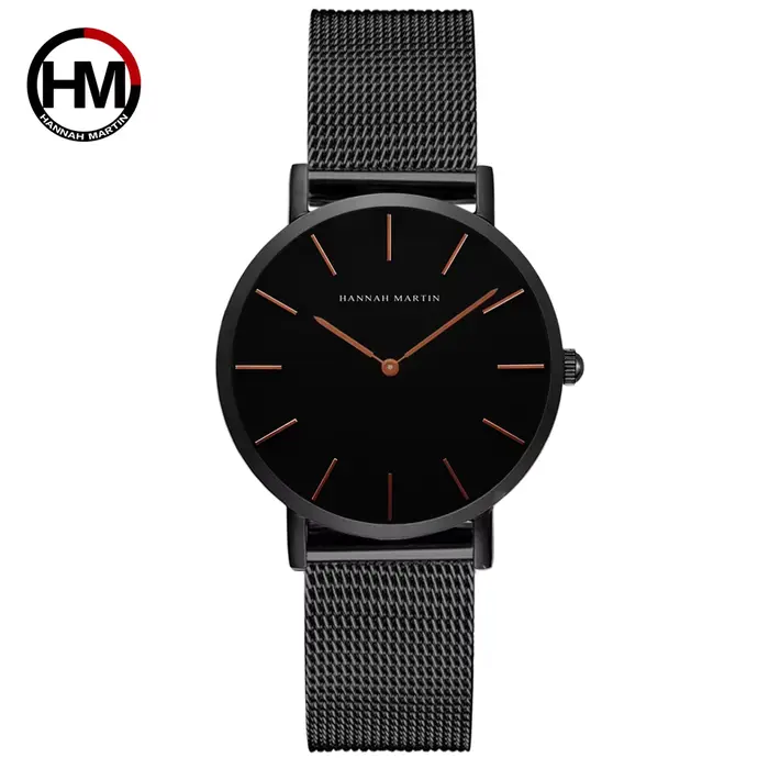 Montre à quartz étanche pour femme, mouvement japonais, or rose, à la mode, nordique minimaliste, da