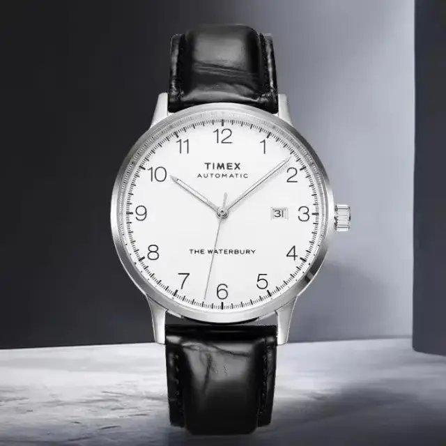 Montre automatique TIMEX pour homme, montre de luxe avec calendrier, bracelet en cuir véritable, mon
