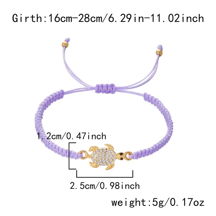 Bracelet Tortue Femme Styliste Élégant Avec Breloque Occasions Spéciales Chic Décontracté