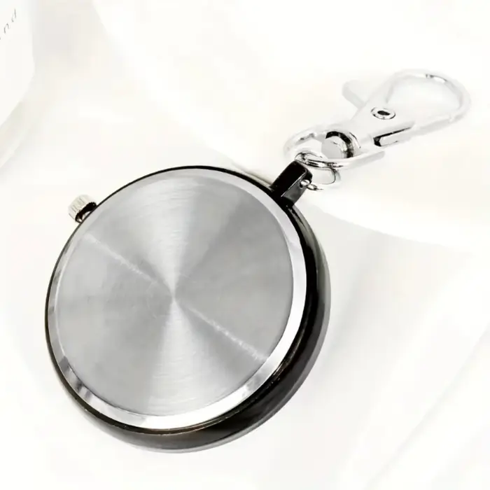 Montre de poche à clipser avec mousqueton