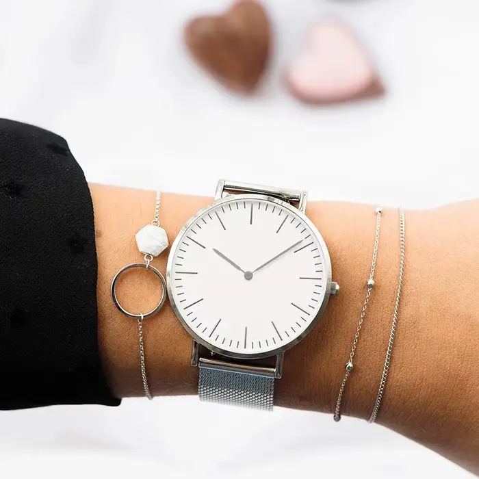 Montre de luxe en or Rose pour femmes