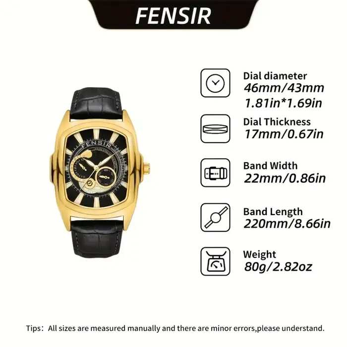 Montre pour homme de style punk