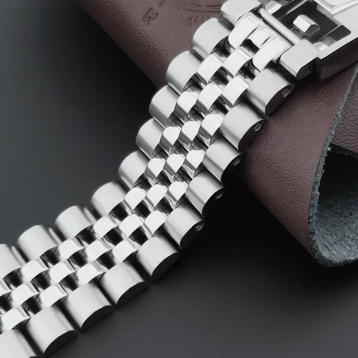 Bracelet présidentiel solide en argent