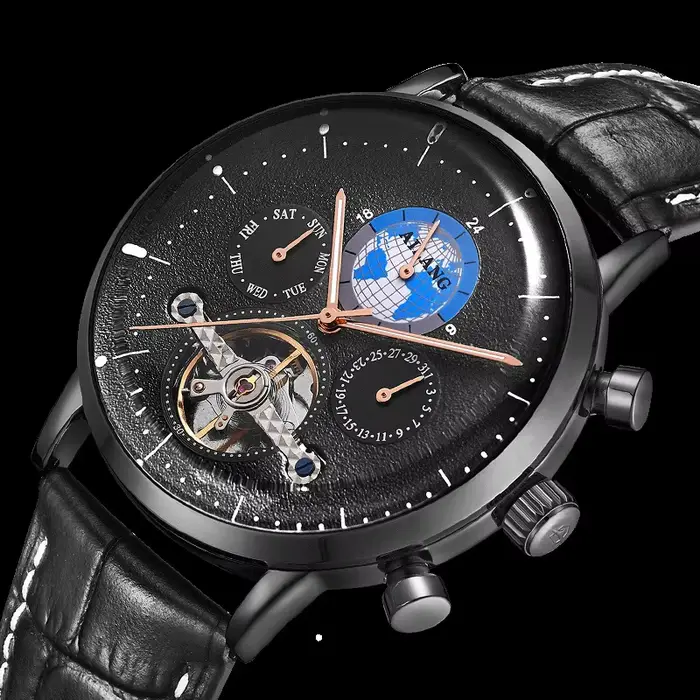 Montre mécanique automatique multifonctionnelle The Earth Chronograph