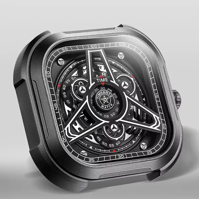 Montre carrée de luxe TIMEARTX 2026 pour hommes