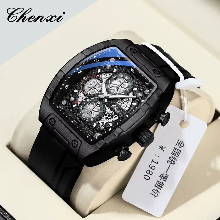 CHENXI 941 sport mode montres à Quartz pour homme multifonction chronographe lumineux étanche calendrier décontracté
