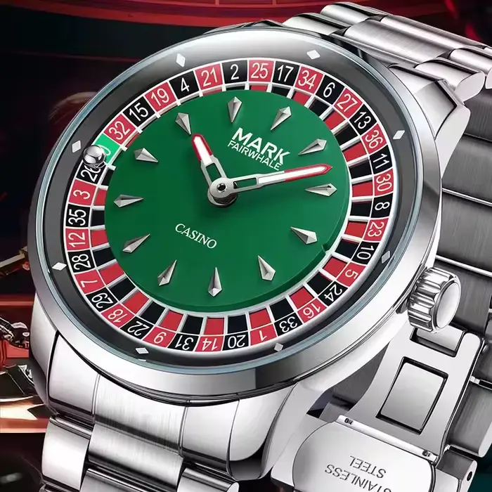 Mark Fairwhale 5031 nouvelle montre à Quartz pour hommes de marque supérieure cadran numérique rotatif divertissement