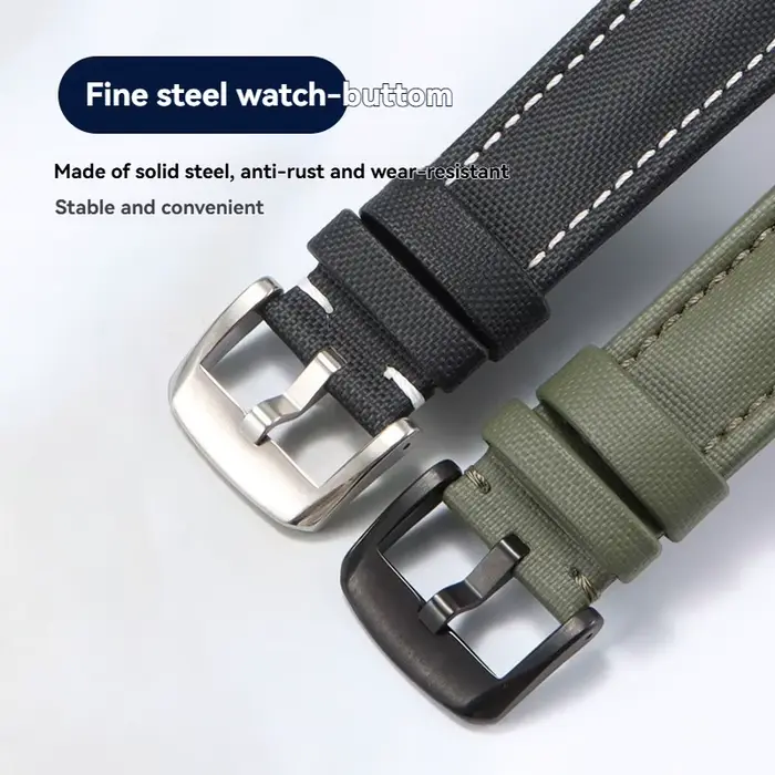 Bracelet de montre en nylon vert Aurora pour Blancpain Fifty Fathoms 50 Finds 5000 5100 5015 5200