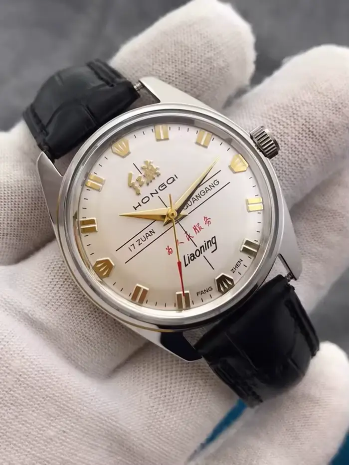 Vintage Hongqi montres hommes 36mm main vent mécanique