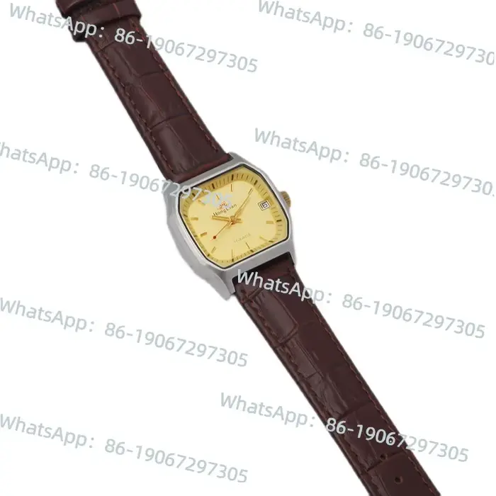 Vieux Lotus rouge, marque papillon carré rétro Simple montre mécanique manuelle pour hommes inventaire