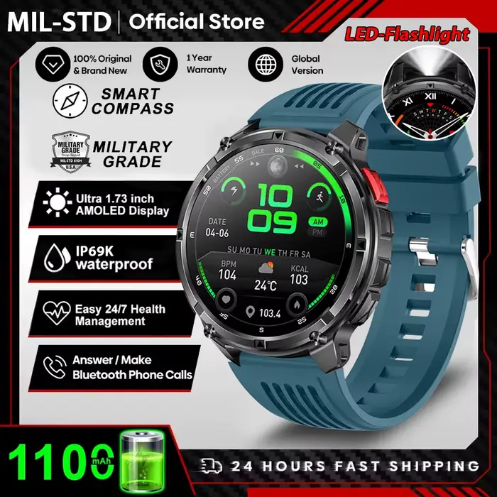 Nouveau T-Rex3 Ultra 1100mAh batterie montre intelligente GPS piste boussole IP69K étanche sport tracker extérieur militaire montres intelligentes