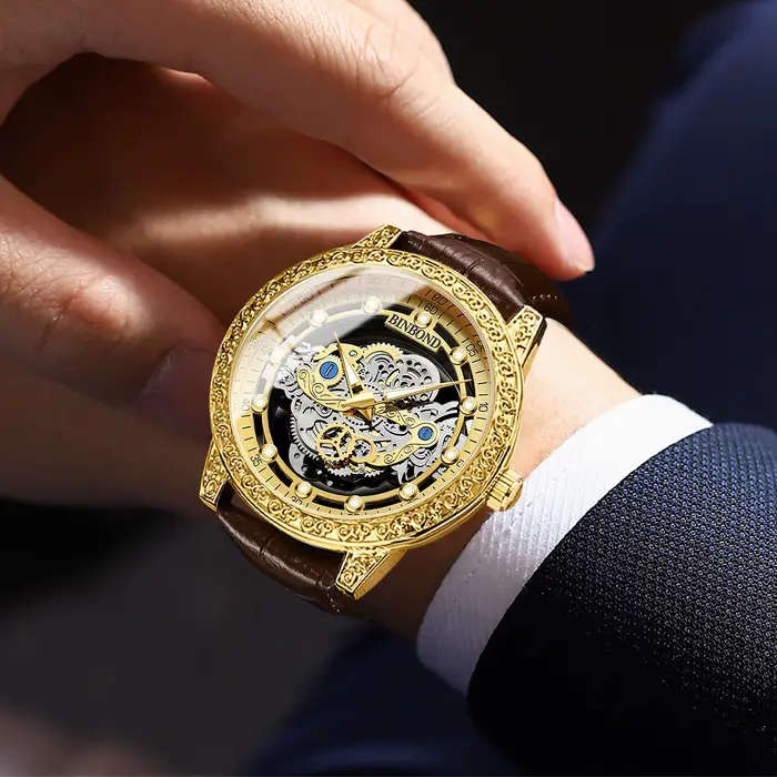 Montres-bracelets vintage BINBOND à quartz pour hommes