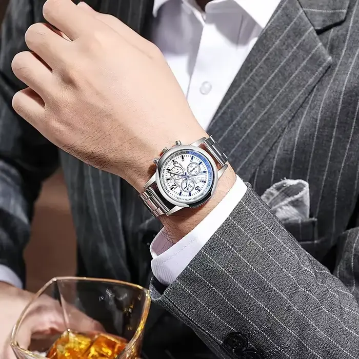 Montre Homme de Luxe en Acier Inoxydable