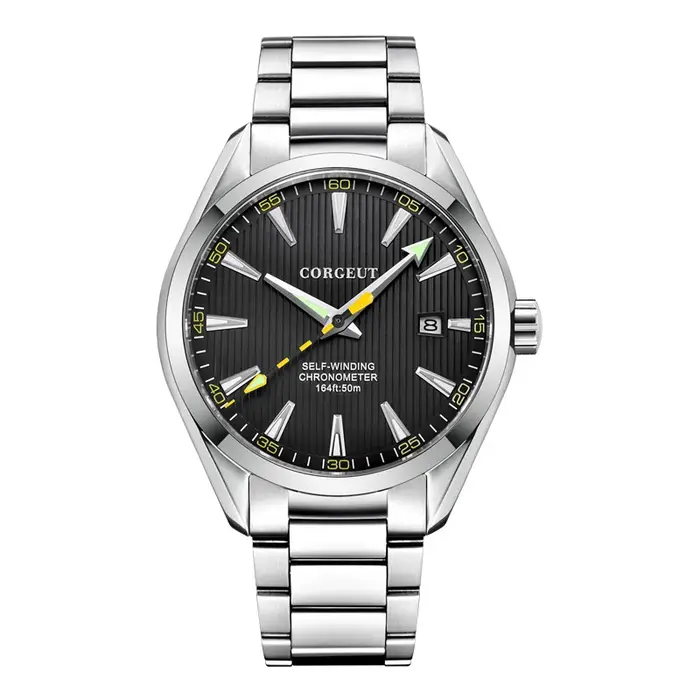 Corgeut 41mm hommes horloge NH35 montre