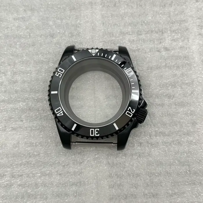 40mm SKX007 boîtier de montre noir 3.8 couronne GMT sous boîtier de montre 120 clic pour Seiko NH35/34/36 mouvement automatique saphir Mod pièces