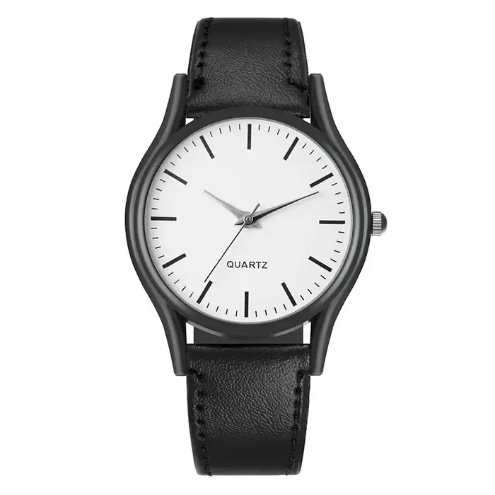 Montre homme Moonbiffy rétro Quartz avec bracelet céramique simulé pour toutes occasions