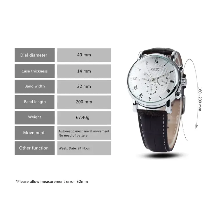 Jaragar Pilot – montre mécanique multifonction pour hommes