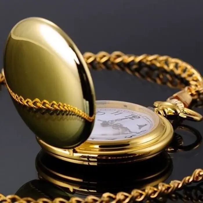Montre à gousset en alliage argent avec cadran numérique pour hommes et femmes occasions spéciales et cadeaux élégants
