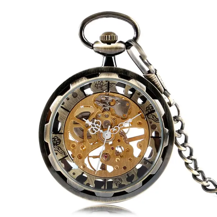 Steampunk – montre mécanique de luxe pour hommes et femmes
