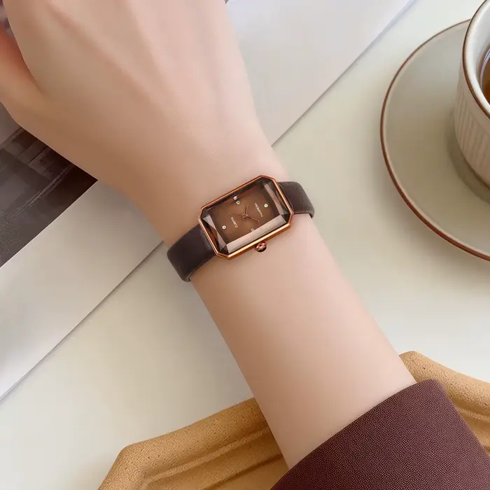 Montre à quartz rétro, décontractée, élégante et polyvalente