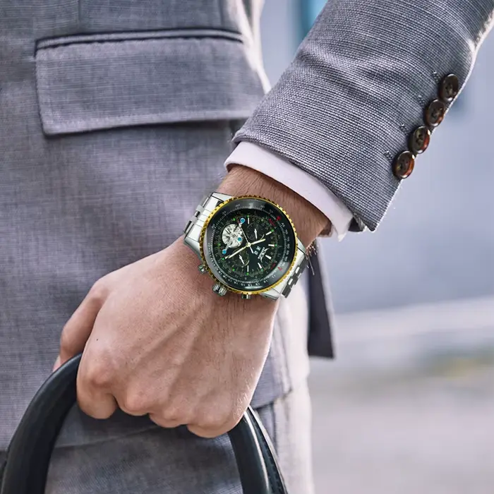 Montre automatique de sport militaire Jaragar pour hommes