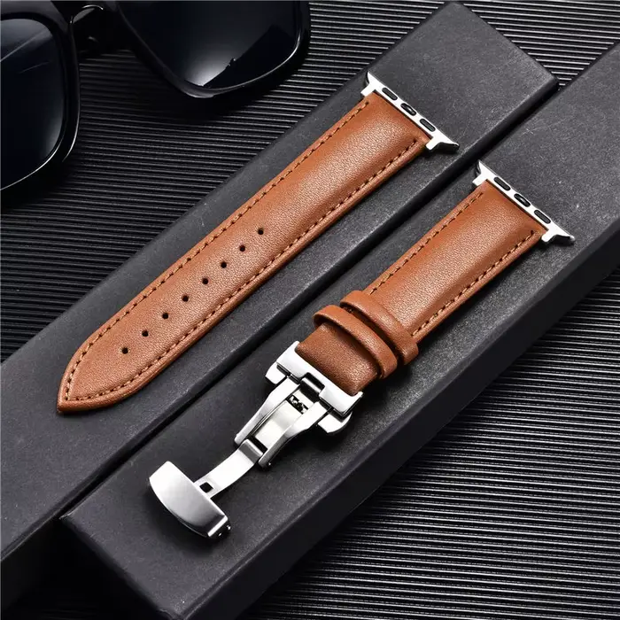 Bracelets de montre en cuir pour Apple Watch