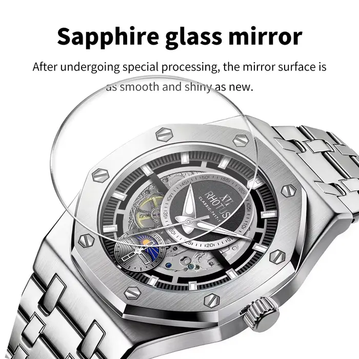 RHOTUS Montre mécanique automatique pour homme