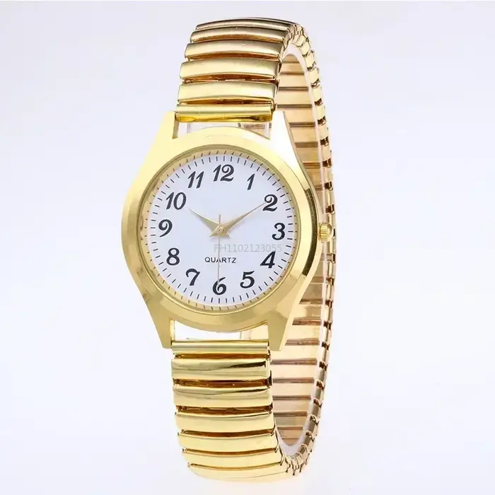 Montre élégante Moonbiffy en acier inoxydable avec mouvement quartz pour homme et femme, bracelet en cuir, adapté aux occasions spéciales et quotidiennes