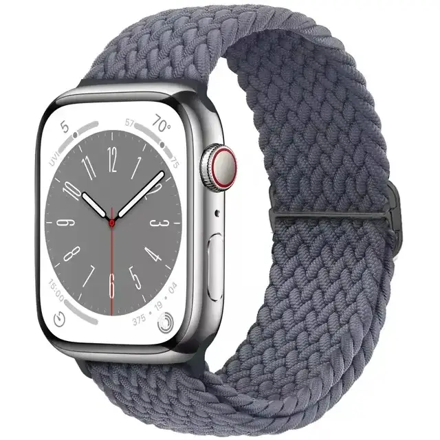 Boucle solo tressée pour bracelet de montre Apple 45mm 44mm 40mm 41mm 49mm
