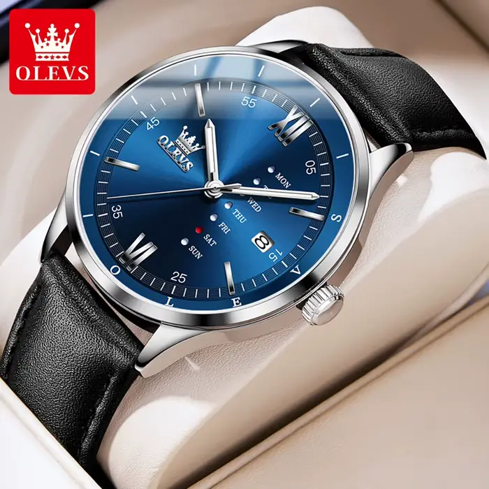 OLEVS 2931 Montre Homme de Marque Haut de Gamme Originale avec Date et Jour