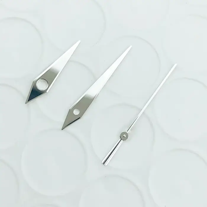 Aiguilles de montre en argent GS