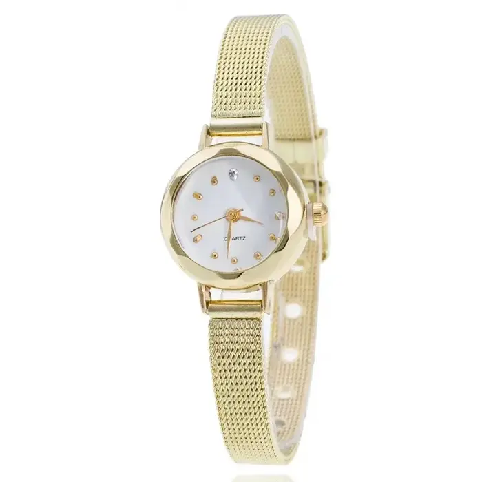 Montre de luxe pour femmes, montre-Bracelet à Quartz décontractée, en acier inoxydable, nouvelle col