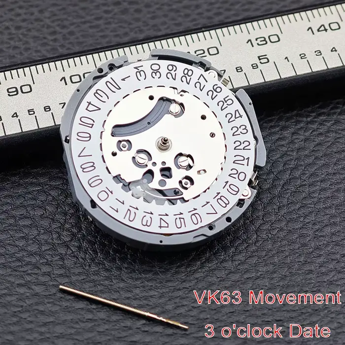 Mouvement à quartz VK63A VK63, date à 3 heures, mouvement de montre chronographe avec batterie pour 