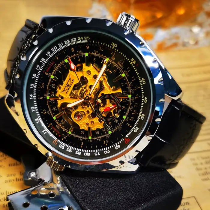 JARAGAR – montre mécanique squelette de sport pour hommes